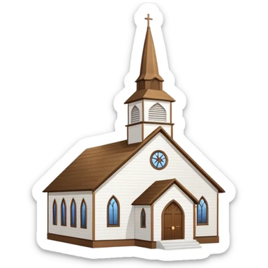country church sticker