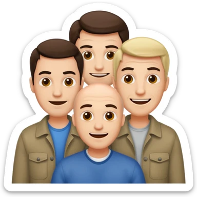 now hsve s dad one a mad one and a happy one sticker