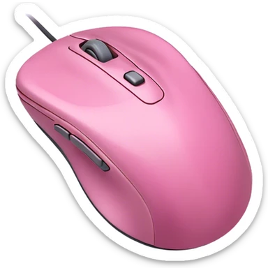 computer mouse in pink  sticker