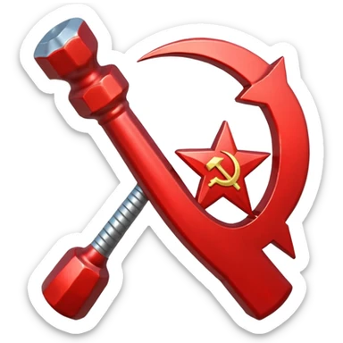hammer and sickle sticker