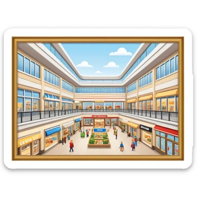 Scandinavian shoppin centre п sticker