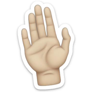 beggar’s hands sticker