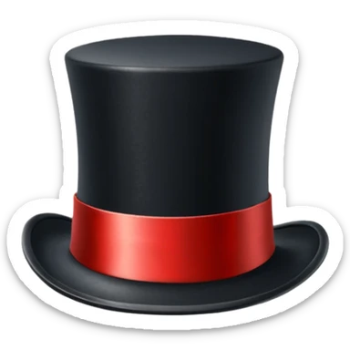 monopoly top hat sticker
