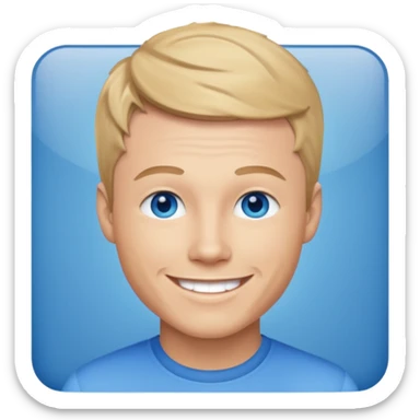 Brian Littrell with blue eyes sticker