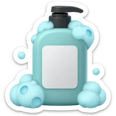 Shower gel sticker