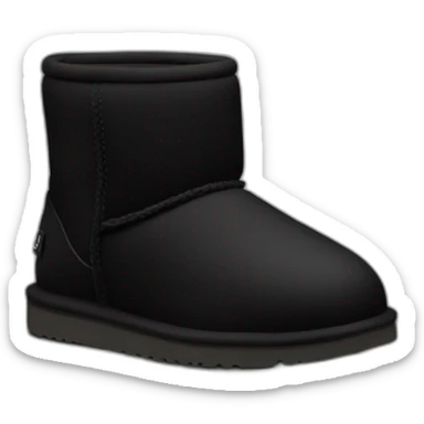 Black classic mini uggs sticker