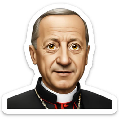 Erdogan papa vatican sticker
