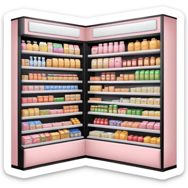 Light pink grocery store sticker