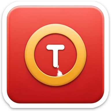 Techno India group public school logo the logo like red circle and shape of mix t and l sticker