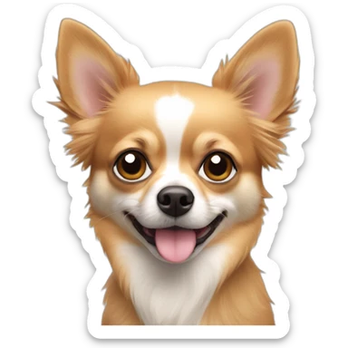 2 chihuahuas with a spitz-Pomeranian  sticker