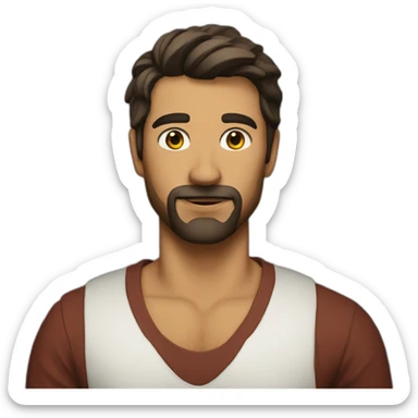 marseillais brun sticker