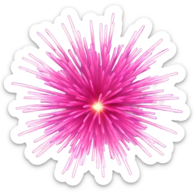 pink firework sticker