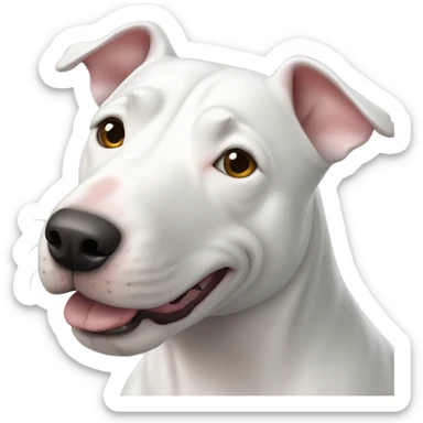 White bull terrier sticker