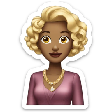 Lv Fancy woman sticker