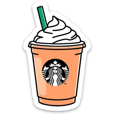 Starbucks summer drink sticker