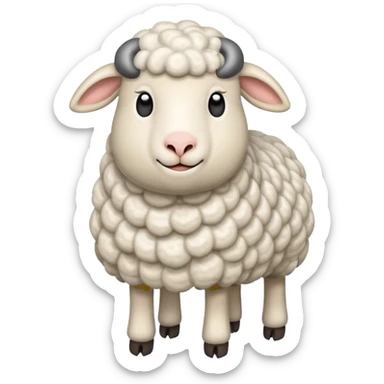 sheep standing sticker