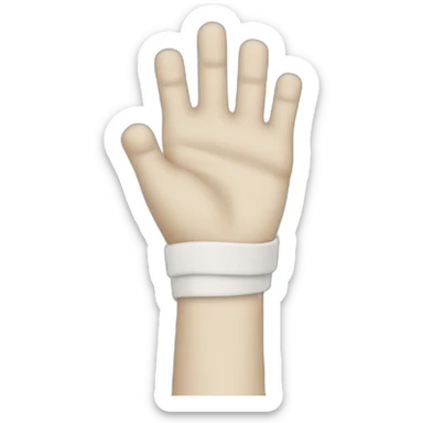 arm in a cast sticker