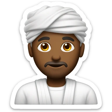 hombre con ropa de religioso sticker