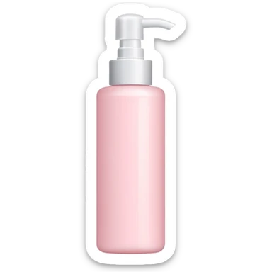 Powder pink lotion bottle sticker