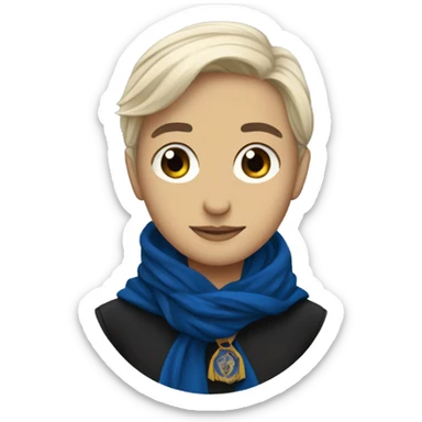 Ravenclaw raven wearing scarf hogwarts sticker