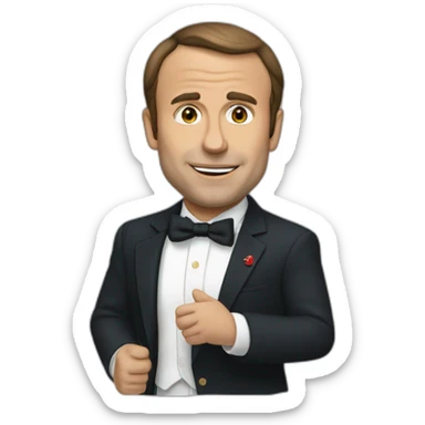 macron manifestation sticker