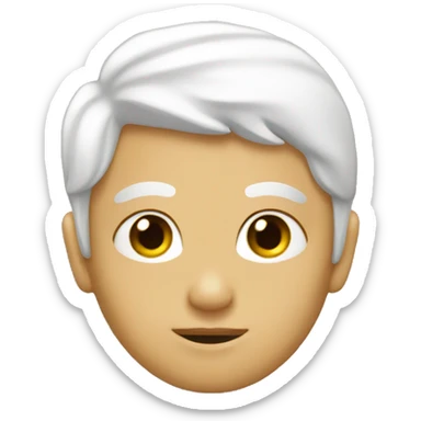 Poudre blanche sticker