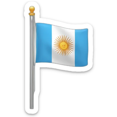 argentina flag sticker