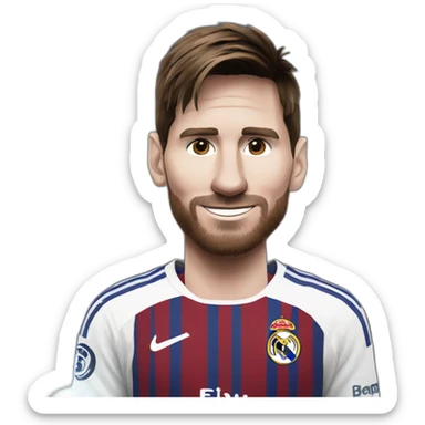 Messi in Real Madrid  sticker