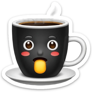 Bad coffee / sad coffee sticker