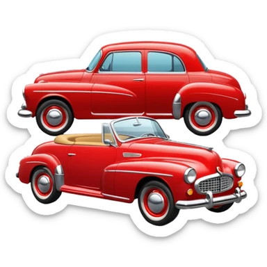 classic car sticker