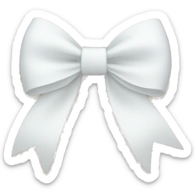 white bows sticker