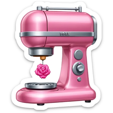 machine a coudre couleur rose bonbon  sticker