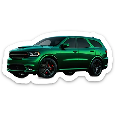 Dodge Durango srt 2024 dark green sticker