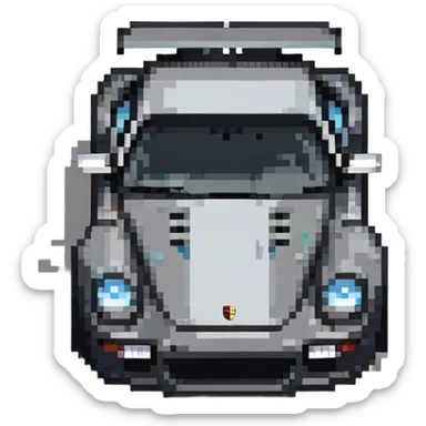 porsche sports car sticker