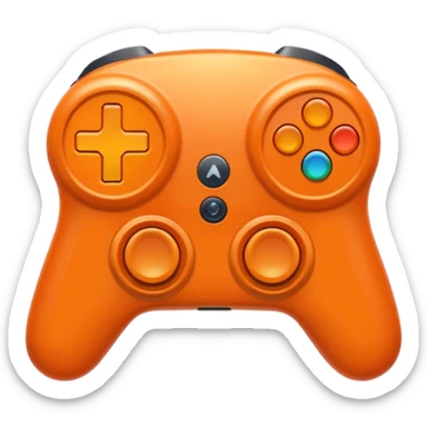 Quad couleur orange sticker