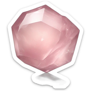 Rose quartz glass crystal rose sticker