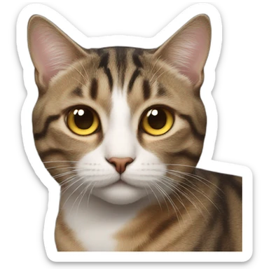 cat with star in eyes sticker
