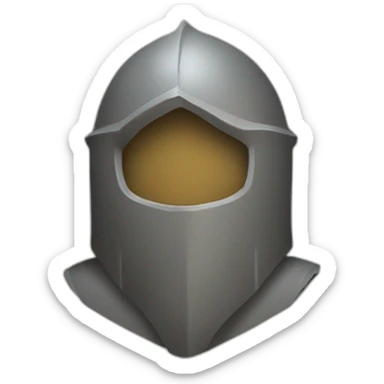 medieval Bounty Hunter, torso, looking away from camera sticker
