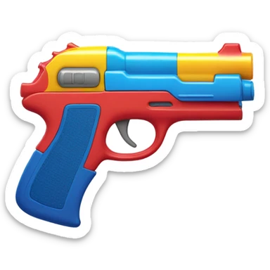 Toy gun sticker