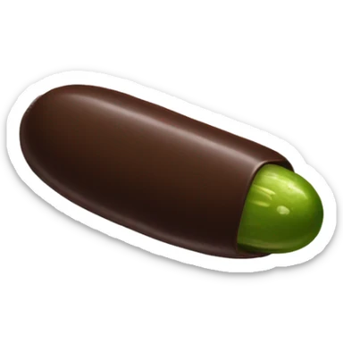 chocolate covered pickle  sticker