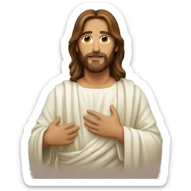 Jesus holding me sticker