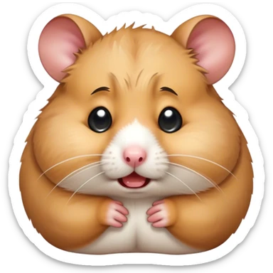 a Hamster crying sticker