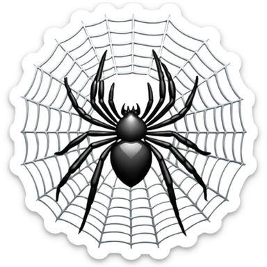 Make the I love u using spider web emoji 

 sticker