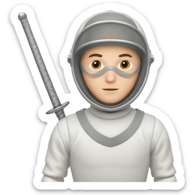 fencing sportsman sticker