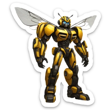bumblebee transformers fullbody sticker