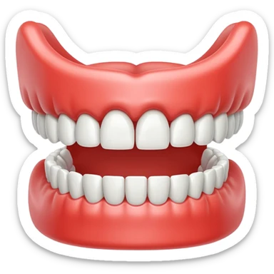 Denture cute  sticker