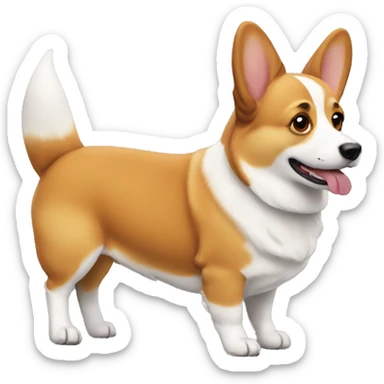 corgi dog sticker