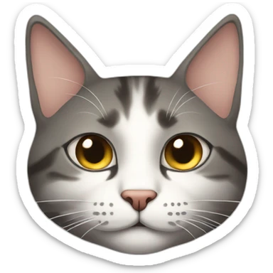 relaxed and laid-back cat. sticker