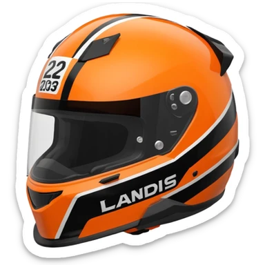 lando norris’ 2025 helmet sticker