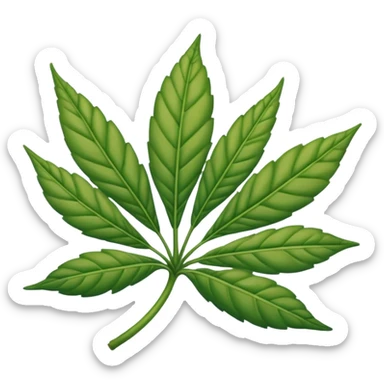 Hoja de mariguana sticker